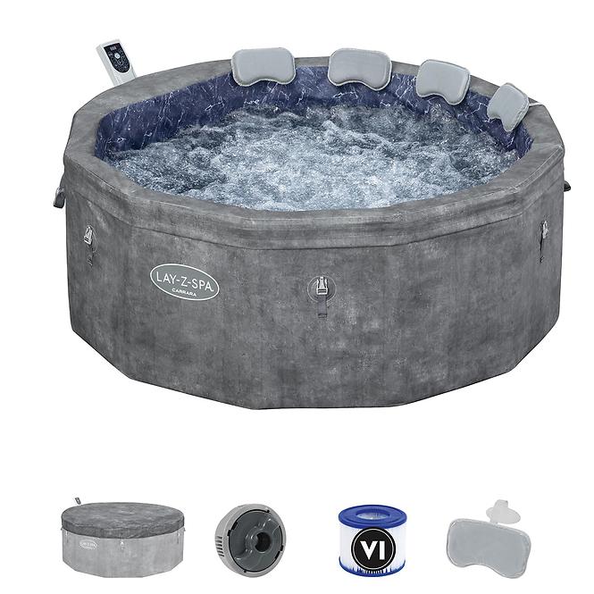 Basen z hydromasażem Spa 1.7x0.65m Carrara 6001V