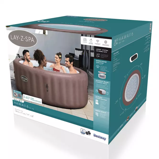 Basen z hydromasażem Spa 1.96x0.71m Hawaii 6001G