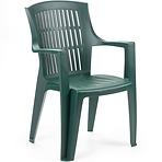 Krzesło ogrodowe plastikowe Arpa zielone