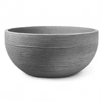 Misa ryflowana Ø 60 x H 28 cm szara