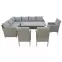 Komplet technorattanowy Catania natural,4