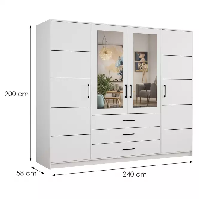 Szafa Belluno 240 biała