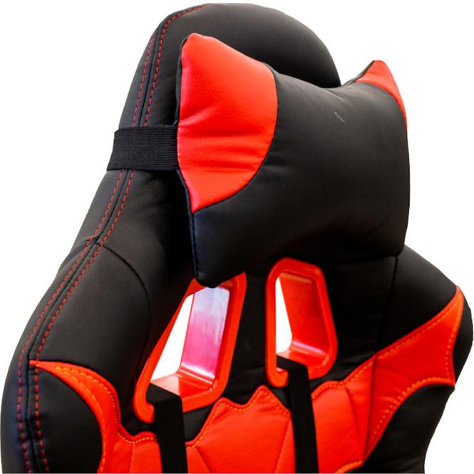 Fotel Gamingowy Obrotowy CX1055H czerwono/czarne