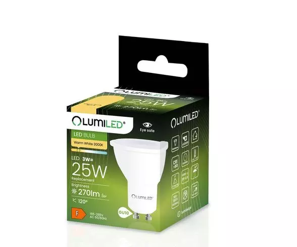 Żarówka Lumiled LED GU10 3W 270LM 120ST. CB