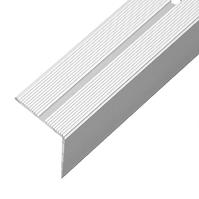 Listwa schodowa z ryflem LSSR 42X22 1,0m srebrny