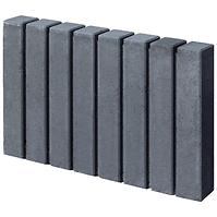 Obrzeże palisadowe Tetron grafitowe 6x30x51 cm