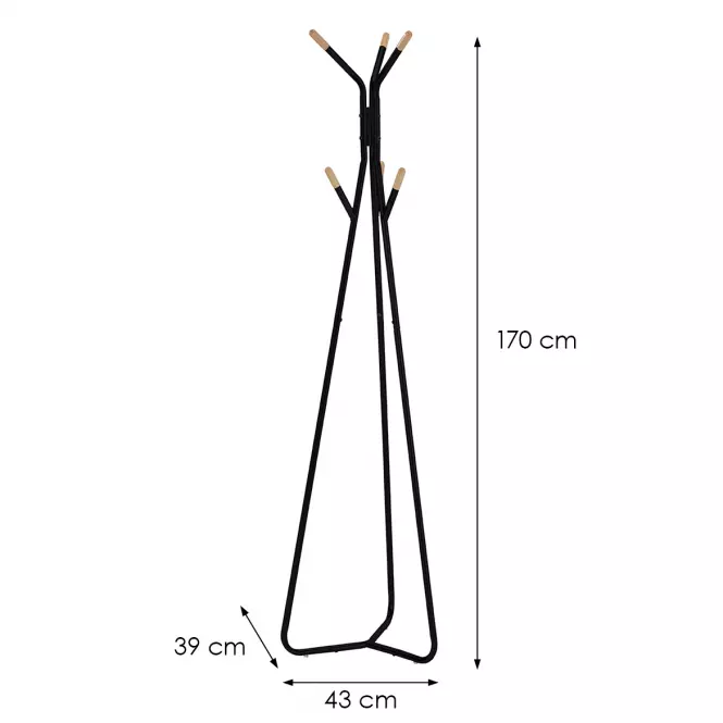 Wieszak Gc6741 Czarny/Naturalny