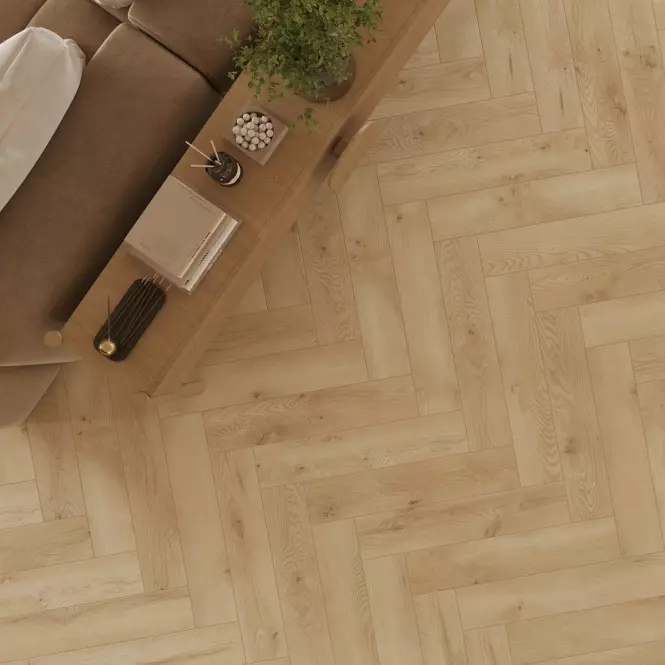 Panele podłogowe wodoodporne jodełka Dąb Altea 8mm AC5 Herringbone WR 66883