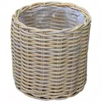 Koszyk wiklinowy 43x43 żółty