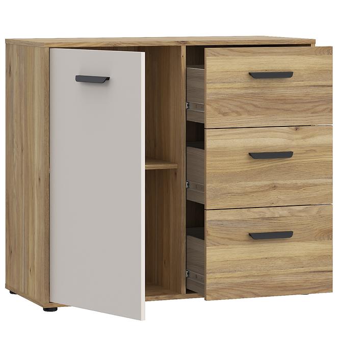 Komoda Mokkaro Mokk221l-M802 Piaskowy /DĄB Mauvella