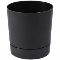 Donica z podstawką AURA 110 recycled czarny
