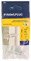 Nylonowy łącznik samowiercący do podwójnych i pojedynczych płyt gipsowo-kartonowych 16x46 mm z wkrętem 4,0x40