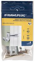 Rawlplug Łącznik metalowy 10,8x43 mm do wbijania do podwójnej płyty  G-K z wkrętem 4,0 x 50mm