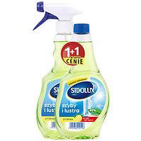 Płyn do mycia szyb Sidolux Crystal Lemon 500 ml + zapas 500 ml