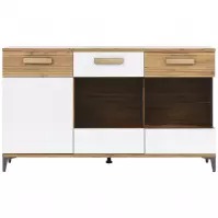 Kredens Snobi Sb05 Dąb Craft/Biel Alpejska