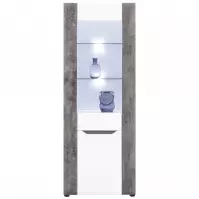 Witryna Brando B05 Bialy/Beton