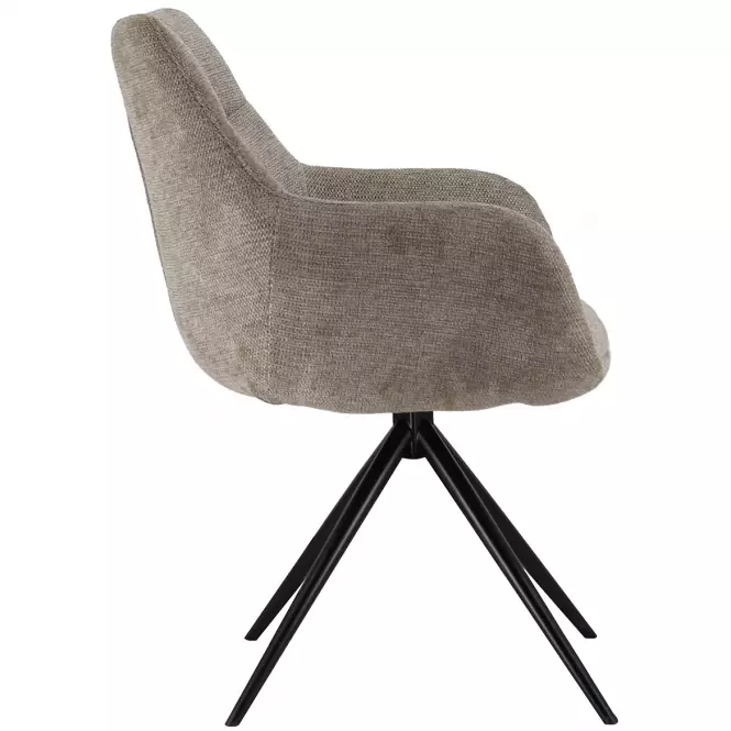 Krzesło Everly W. Armrest 9590 brązowe