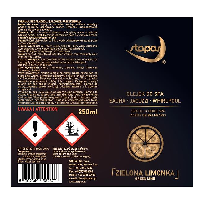 Olejek zapachowy do basenów Spa 250ml Limonka