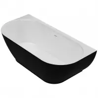 Wanna Lesla 168x82 konglomerat czarny/biały mat