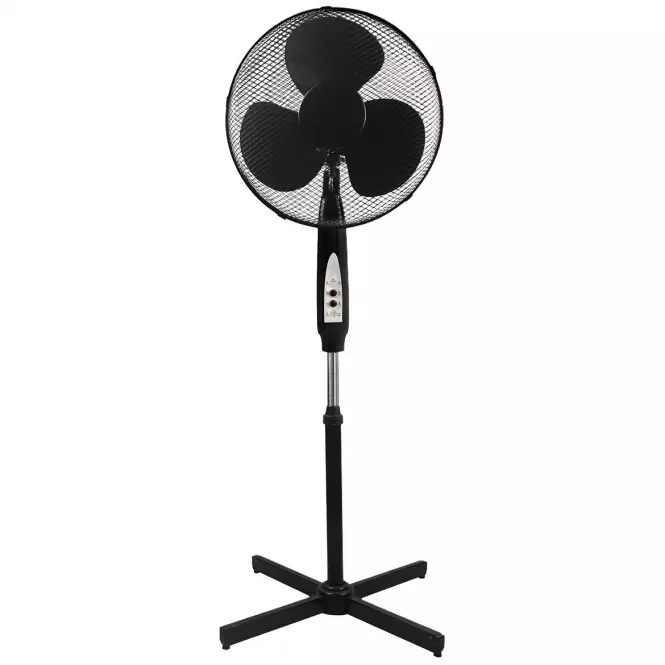 Wentylator Podłogowy EKW535 Black z pilotem 16”