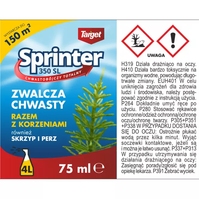 Sprinter 350 SL totalny na chwasty - skrzyp i perz 75 ml