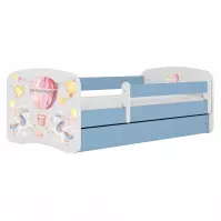 Łóżko dziecięce Babydreams+SZ+M niebieski 70x140 balonik