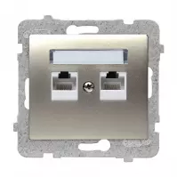 Gniazdko komputerowe GPK-2D/M.ST Sigma  RJ45 podwĂłjne