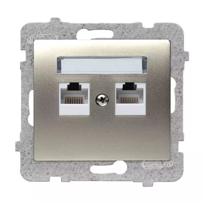 Gniazdko komputerowe GPK-2D/M.ST Sigma  RJ45 podwĂłjne