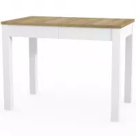 Stół rozkładany Orion 03 100/160x60cm dąb riviera/biały