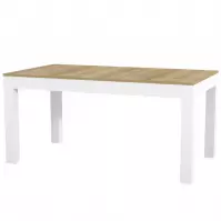Stół rozkładanyy Wenus 160/300x90cm dąb riviera/biały