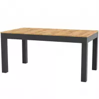 Stół rozkładany Wenus 160/300x90cm dąb craft/czarny