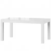 Stół rozkładany Wenus 160/300x90cm biały hg