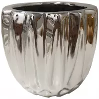 Doniczka YS44194 Electroplating Effect 11x11x10 Silver