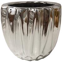 Doniczka YS44194 Electroplating Effect 11x11x10 Silver