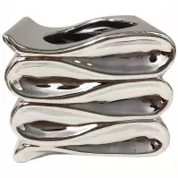 Doniczka YS44172S Electroplating Effect 14x12x11,5 Silver