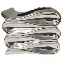 Doniczka YS44172L Electroplating Effect 16x13,5x13 Silver