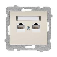 Gniazdko komputerowe GPK-2D/M.JB Sigma  RJ45 podwójne