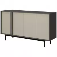 Komoda 160 Alsy 6 Beż Jasny/Antracyt