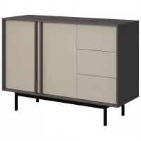 Komoda 120 Alsy 7 Beż Jasny/Antracyt