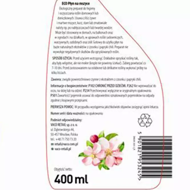 VACO GREEN GARDEN Płyn na mszyce - 400 ml
