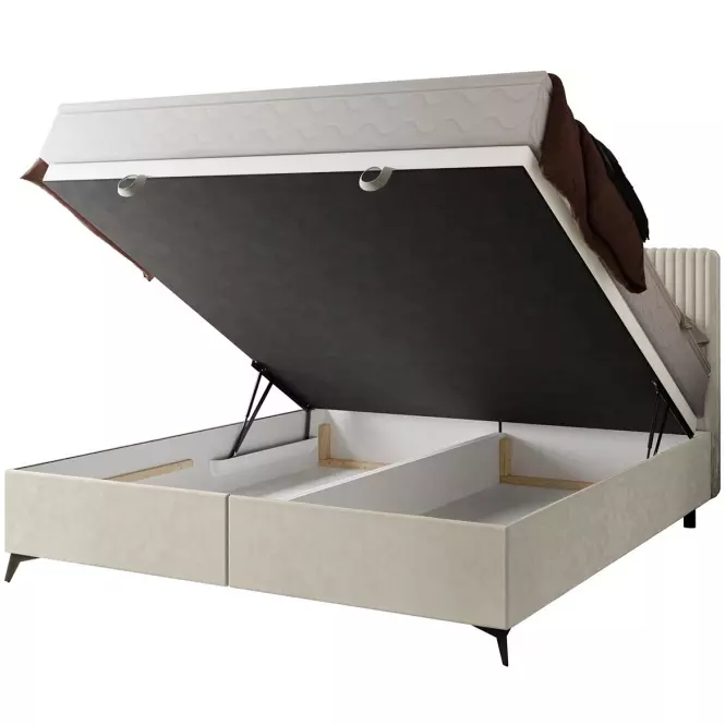 Łóżko Wave z topperem 140x200 Manila 01/Tilia 03