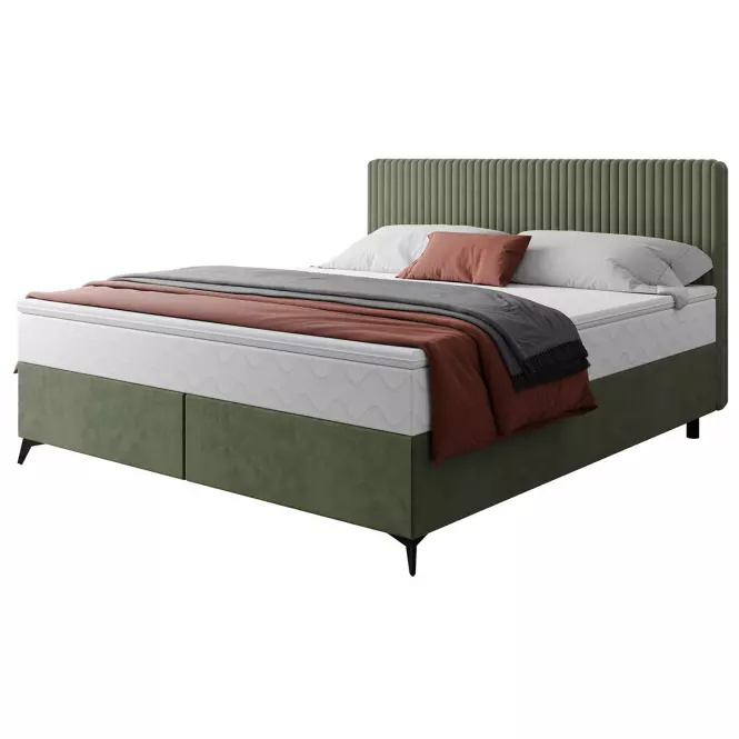 Łóżko Wave z topperem 140x200 Manila 34/Tilia 37
