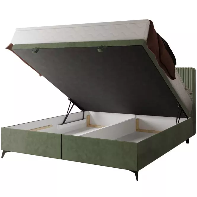 Łóżko Wave z topperem 140x200 Manila 34/Tilia 37