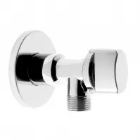 Zawór kulowy kątowy 1/2” x 3/8” z rozetą Z1238K