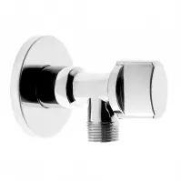 Zawór kulowy kątowy 1/2” x 3/4” z rozetą Z1234K