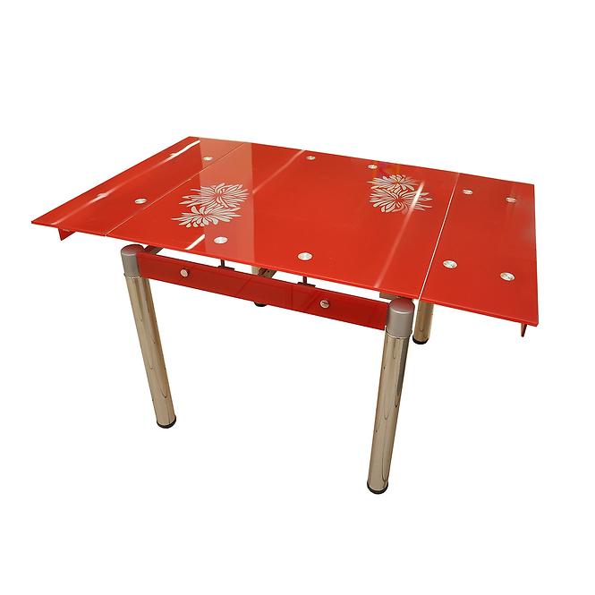 Stół rozkładany Frank80/130x75cm red
