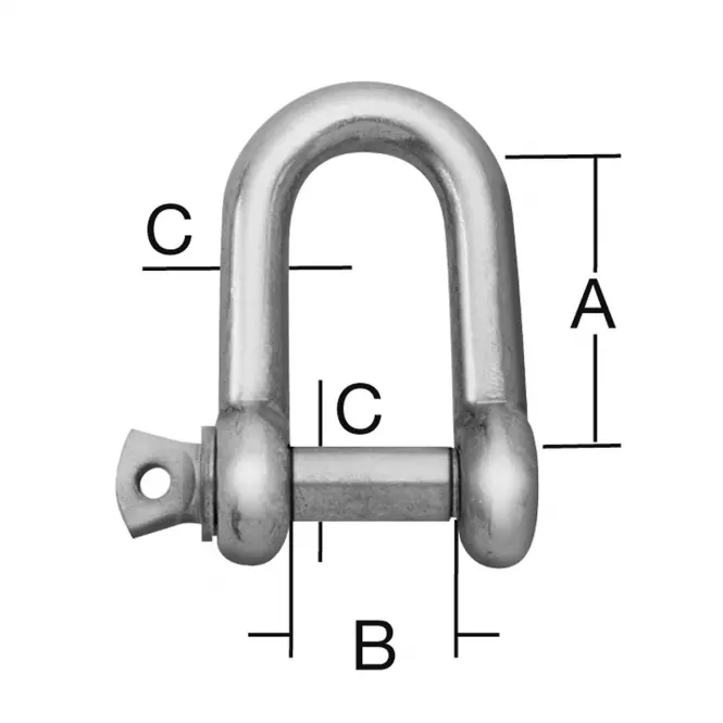 Szekla Ocynkowana – A-56mm,B-28mm,C-14mm