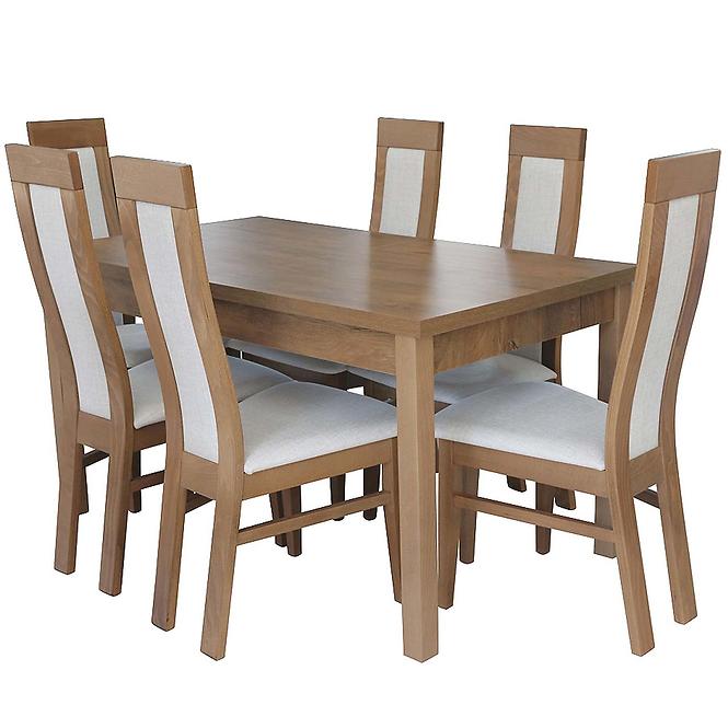 Zestaw stół i krzesła Andrzej 1+6
