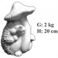 Figurka jeż z grzybem H-20,G-2 ART-830