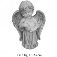 Figurka aniołek z sercem H-33,G-6 ART-1072